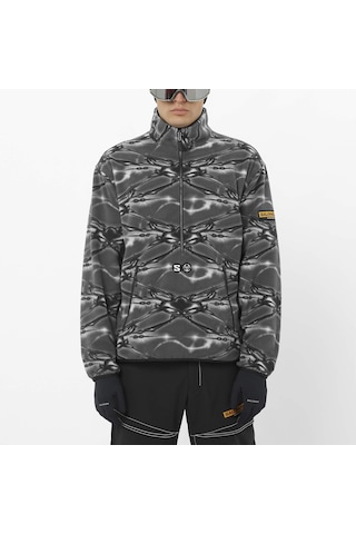 Salomon Salomon Fleece Slam Jam Erkek Sweatshirt Black Lc2719700 Çok Renkli