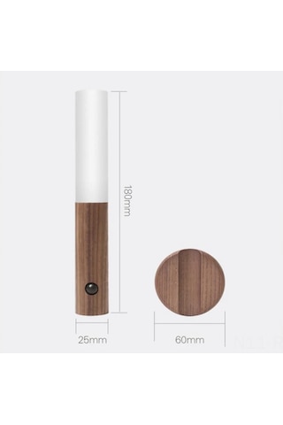 Reedark Dışarıdan Şarj Edilebilir Hareket Sensörlü Led Gece Lambası - Koyu Ahşap, Otomatik Aç-kapat, 4m Algılama, Yatak Odası/merdiven/ Koridor İçin Diğer