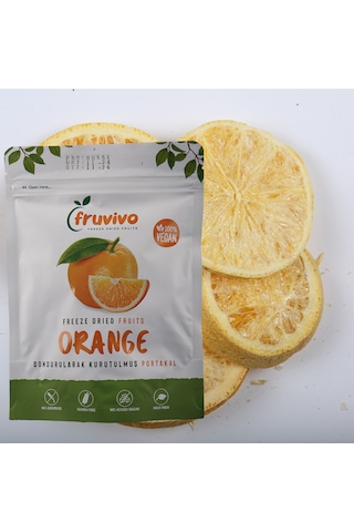 Dondurularak Kurutulmuş Portakal 20 Gr, %100 Vegan, Glutensiz