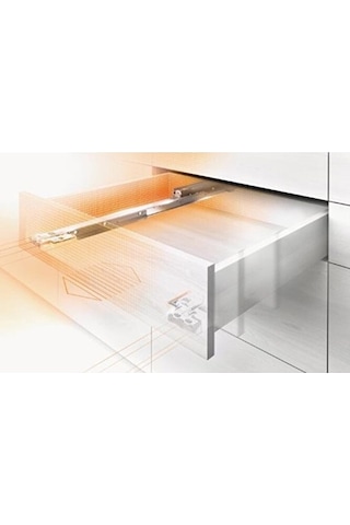 Blum Tandem Çift Açılım Frenli Ray 50 Cm Alüminyum