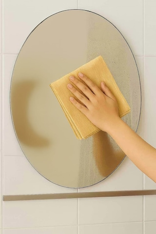 Nobera Mikrofiber Güderi Temizlik Bezi 50x70 Cm Cam, Araba, Mutfak Ve Banyo Için Ultra Emici Bez Sarı