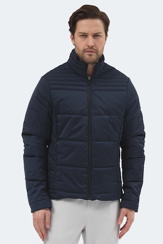 Slazenger Blanco Erkek Dik Yaka Slim Fit Lacivert Mont & Kaban Lacivert