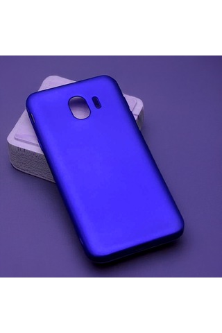 Samsung Uyumlu Galaxy J4 Kılıf Zore Premier Silikon Kapak Saks Mavi