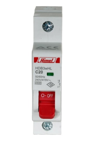 Himel 1x20A 4.5kA C Eğrisi Otomatik Sigorta