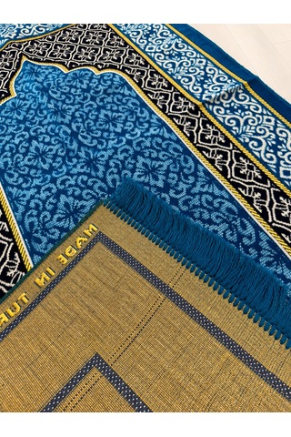 Kadife Seccade - 70x110 Cm - Yumuşak Ve Konforlu Koyu Mavi-km01