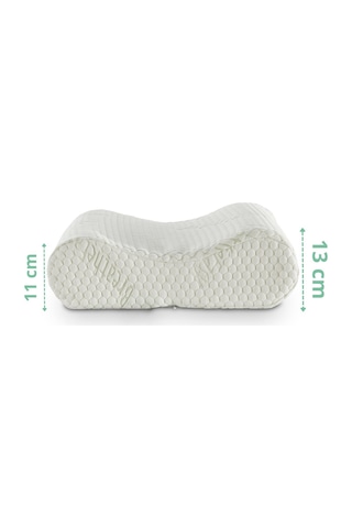 Rudu Breathe Easy Mentollü Yastık Kılıfı Çift Taraflı Visco Visko 51x41x13-11cm Beyaz - Yeşil
