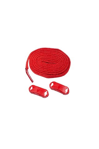 Elastik Kırmızı Akıllı Bağcık Tak Bırak Ayakkabı Bağcığı 100cm Kırmızı