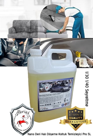 Abrias Nano Halı Leke Deri Ve Döşeme Temizleyici Pro 5kg 1/40