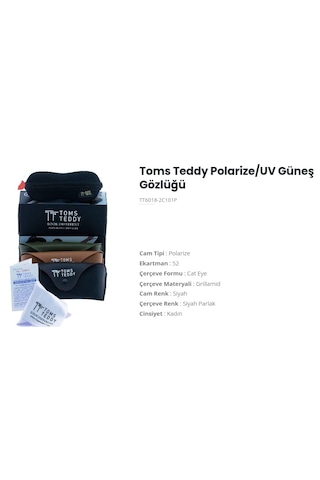 Toms Teddy Tt6018-2 C101p 52ekt Kadın Polarize Güneş Gözlüğü