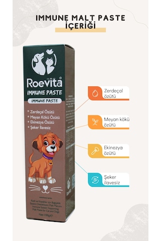 Roevita Kedi ve Köpekler İçin Immune Sistem Paste 100 G
