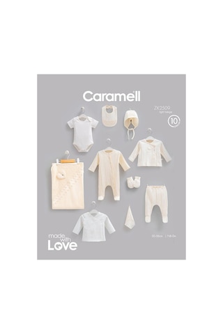 Caramell Pamuk Very Nice 10'lu Set 0-3 Ay 50-56 Cm Bej Crml.zk2509.bej
