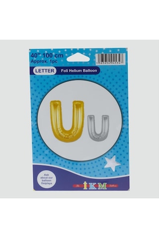 Sarı Renkli 40 100 Harfli Folyo Balon Çok Renkli