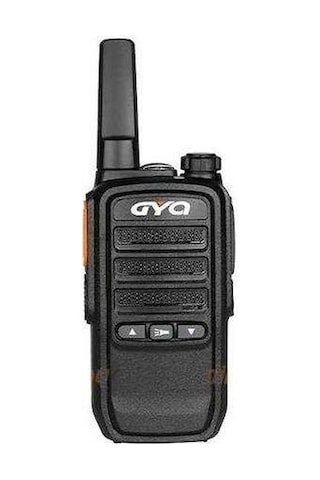 Gyq Q75 PMR 15 KM Mesafeli Siyah Tekli Paket El Telsizi