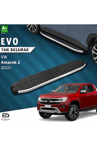 S-dizayn Vw Amarok 2 Evo Krom Yan Basamak 203 Cm 2023 Üzeri A+ Kalite