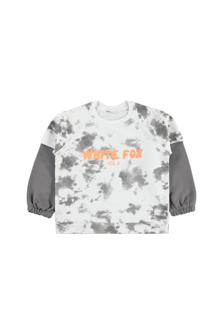 Civil Boys Whıte Fox Baskılı 6-9 Yaş Sweatshirt - Gri