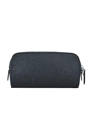 Montblanc Sartorial Deri Küçük Boy Bakım Çantası 221696 Lacivert