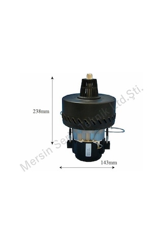 Ametek 220v 1200w Çift Fanlı Separatörlü Elektrikli Süpürge Motoru