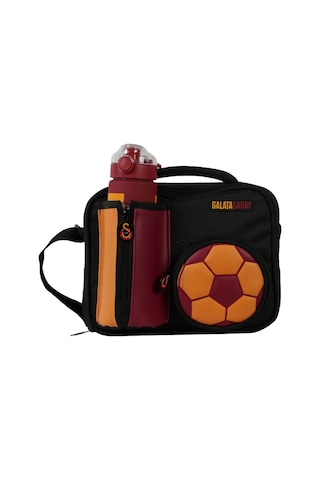Galatasaray Matara Cepli Erkek Çocuk Fotbol Topu Şekilli Sarı - Kırmızı Okul Beslenme Çantası - 26914