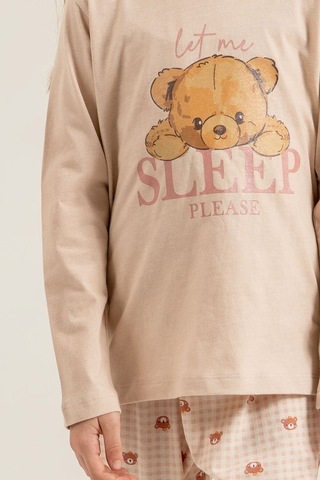 Rolypoly Kız Çocuk Let Me Sleep Please Pembe Uzun Kol Pijama Takım Rp3915-c-v1 Rp3915-c-v1