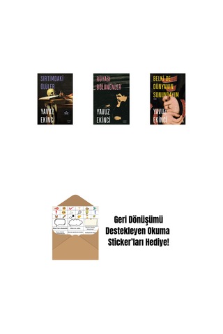 Sırtımdaki Ölüler + Rüyası Bölünenler + Belki De Dünyanın Sonundayım Ciltli + Okuma Sticker'ları