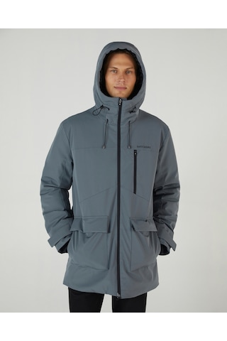 Skechers M Outerwear Coated Jacket Erkek Gri Mont S242049-003 Gri