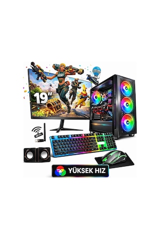 J-Tech Innovare i5-3470 16 GB 256 GB SSD 19" Free Dos Masaüstü Oyuncu Bilgisayarı