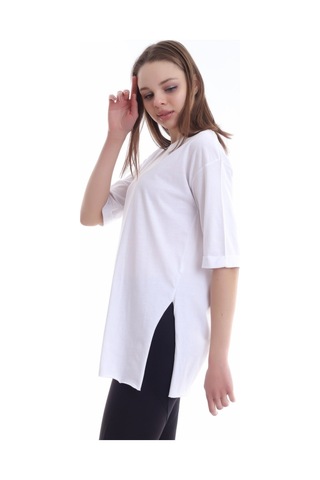 Winmoda34 Oversıze Tshirt Beyaz