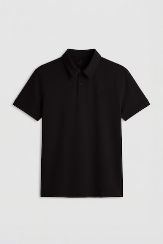 Tommylife Tommy Life Siyah Basic Göğüs Logolu Standart Kalıp Triko Polo Yaka Erkek T-shirt - 87768 Siyah