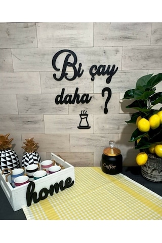 Pey Aksesuar Bi Çay Daha Mutfak Duvar Dekoru Tek Ebat