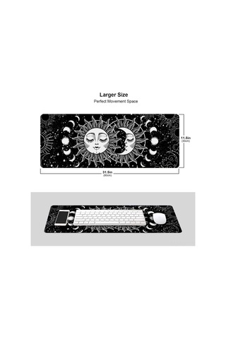 Ruicoo "yüksek Kaliteli Kumaş Oyun Mouse Pad - Kaymaz Tabanlı, Büyük Boy 30x80cm , Yıkanabilir"