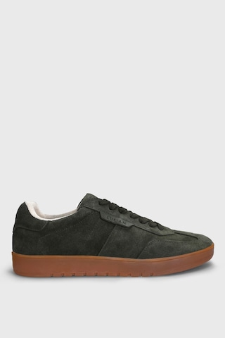 Lufian Pele Erkek Deri Sneaker Ayakkabı Haki Haki 112230232100630 Haki