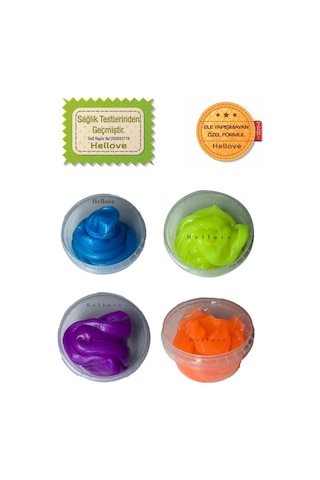 Fosforlu Slime 3 Farklı Renk 3 lü Pofuduk Slaym Oyun Hamuru