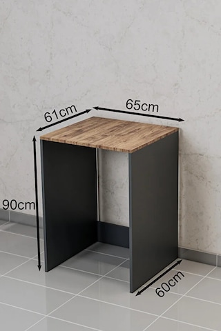 %100 Mdf Çamaşır Makinesi Dolabı Demonte Antrasit Bn 1 Cm Ant.amlf Antrasit