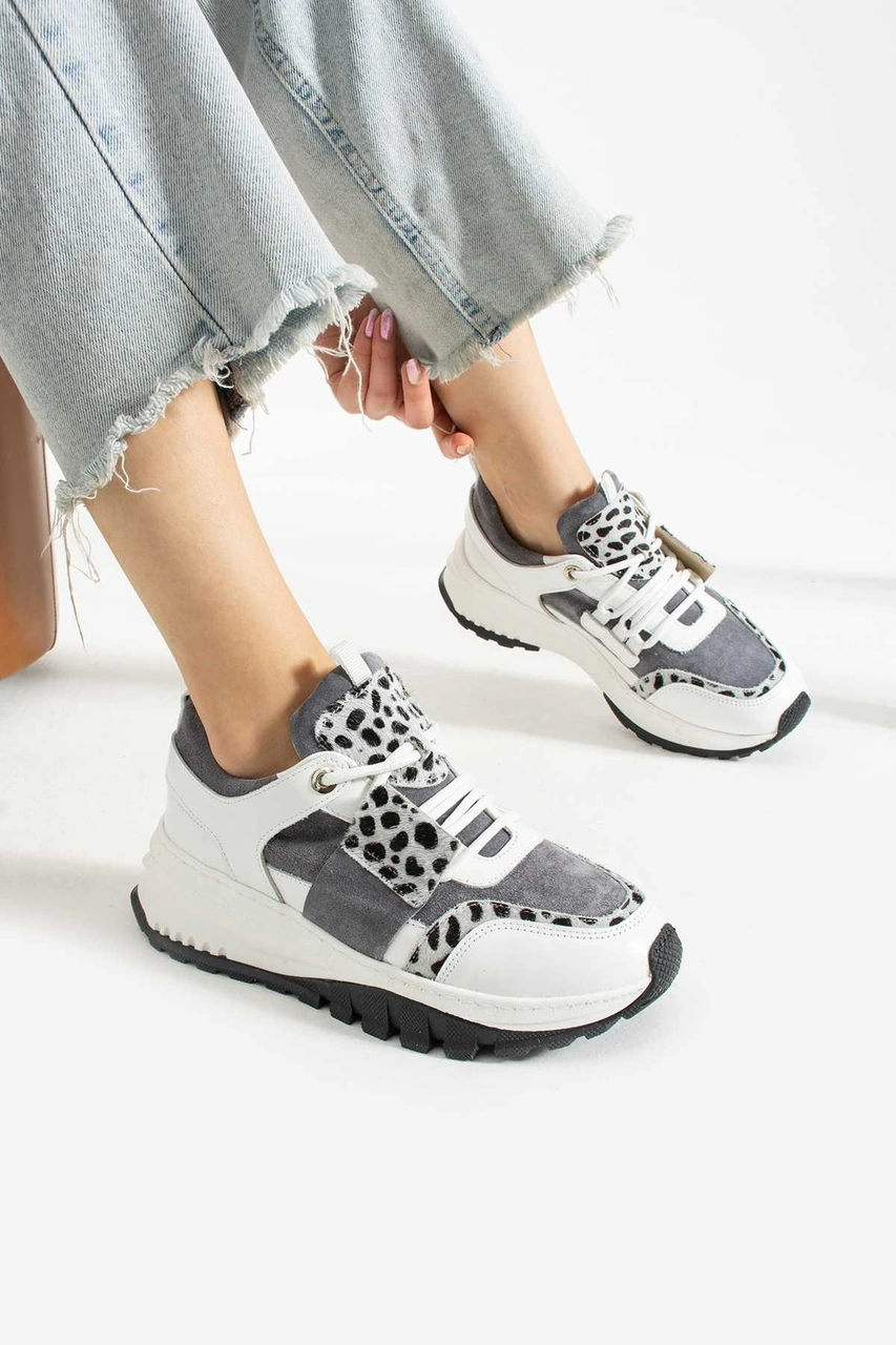 Bestello Bağcıklı Termo Taban Sneaker 331-22630-30 Kadın Ayakkabı Beyaz