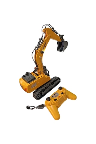 Uzaktan Kumandalı 680 Rotasyon Ekskavatör Premium Model Metal Hareketli Buharlı Oyuncak Çok Renkli