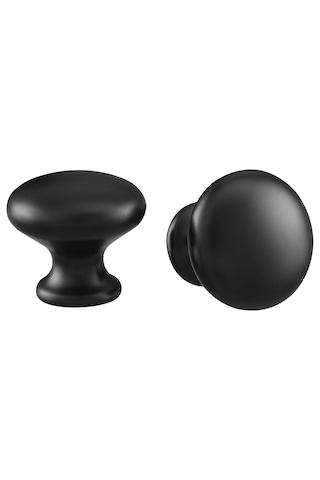 Ikea Eneryda 27 Mm Topuz, 2 Adet Siyah