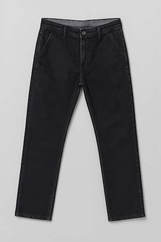 Erkek Siyah Slim Straight Likralı Jean Pantolon Siyah