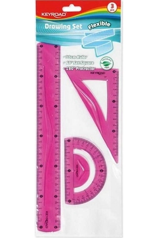 Keyroad Flexıble Esnek Renkli Çizim Seti 3'Lü Pembe