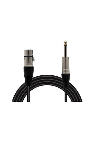 Magicvoice Ld379b 15 Metre Canon Xlr Dişi - 6.35mm Mono Erkek Metal Jak Mikrofon Ses Kablosu