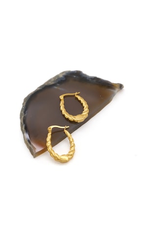 Çelik Küpe Altın Kaplama Kadın Unk-818 Altın