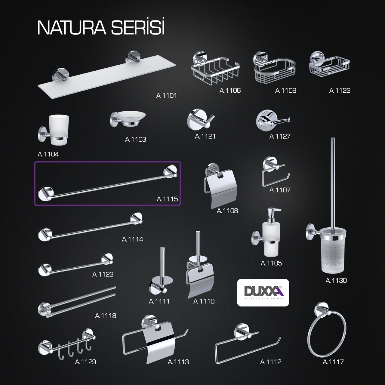 Duxxa Natura Uzun Havluluk 60cm A.1116.k Krom