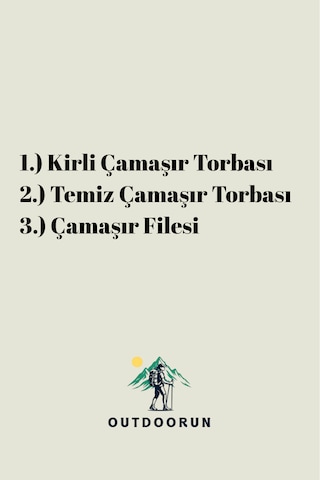 Outdoorun Kirli Çamaşır Torbası Temiz Çamaşır Torbası Ve Çamaşır Filesi Seti Siyah