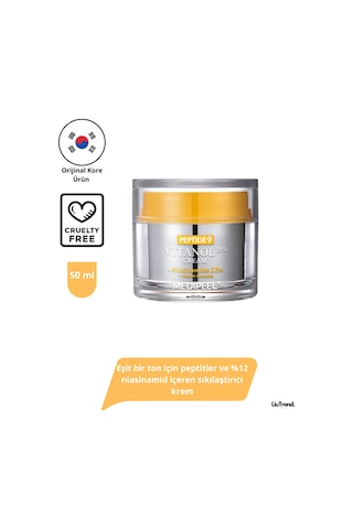 Medipeel Peptide 9 Vitanol Pro Cream 50 Ml Cilt Elastikiyetini Ve Ton Dengesini Peptitli Krem M0409