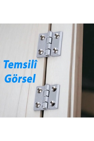 Yaprak Menteşe Metal 2 Adet 30x30 Mm Gümüş Krom Kapi Pencere Dolap Mobilya Kapak Menteşe Bağlantı Diğer