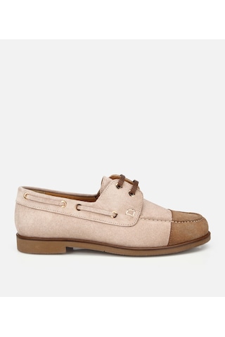 Hotiç Kadın Süet Deri Vizon Bağcık Detaylı Günlük Loafer 01ayh321380a453 01ayh321380a453