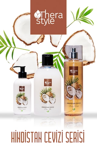 Thera Style El ve Vücut Losyonu 250 ML + Hindistan Cevizi Duş Jeli 500 ML + Vücut Spreyi 200 ML