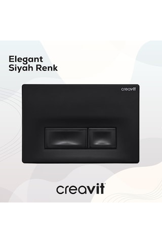 Creavit Ore Mat Siyah Boyalı Kumanda Paneli  GP3002.01 Mat Siyah