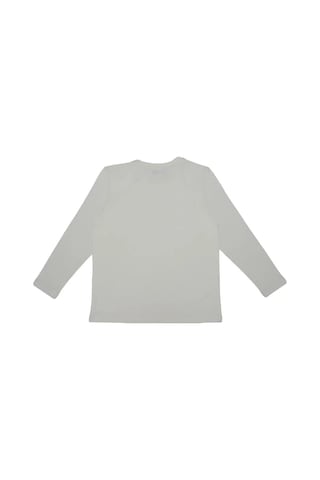United Colors Of Benetton Bnt-b21643 Erkek Çocuk Uzun Kollu Tshirt Ekru