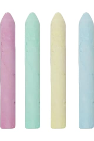 15 Adet Renkli Tebeşir - Tozsuz Tebeşir - Kara Tahta Kalemi