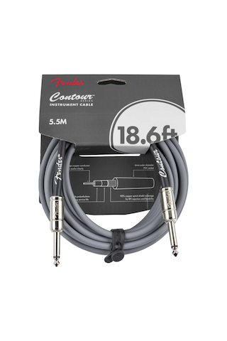 Fender Contour Serisi 5,5 Mt. Gitar Kablosu Inca Silver Enstrüman Kablosu